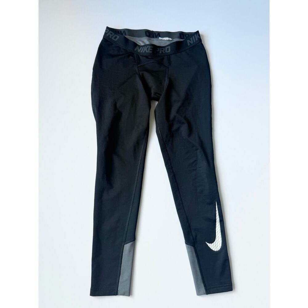 Nike Pro Boys Black Compression Tights Leggings Dri-FIT Athletic Base Layer L XL